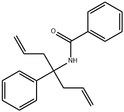 N-(1-allyl-1-phenyl-3-buten-1-yl)benzamide Struktur