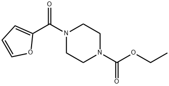 ethyl 4-(furan-2-ylcarbonyl)piperazine-1-carboxylate Struktur