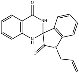 1-(prop-2-en-1-yl)-1'H-spiro[indole-3,2'-quinazoline]-2,4'(1H,3'H)-dione Struktur