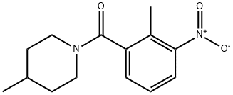 (2-methyl-3-nitrophenyl)(4-methylpiperidin-1-yl)methanone Struktur