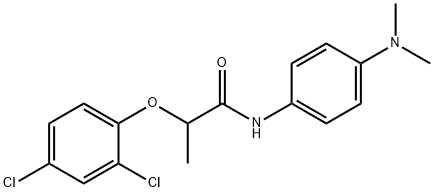 2-(2,4-dichlorophenoxy)-N-[4-(dimethylamino)phenyl]propanamide Struktur