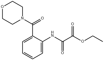 ethyl {[2-(morpholin-4-ylcarbonyl)phenyl]amino}(oxo)acetate Struktur