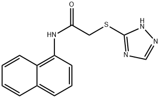 N-(naphthalen-1-yl)-2-(1H-1,2,4-triazol-5-ylsulfanyl)acetamide Struktur