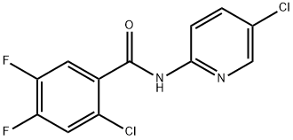 2-chloro-N-(5-chloropyridin-2-yl)-4,5-difluorobenzamide Struktur