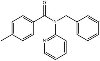 N-benzyl-4-methyl-N-(pyridin-2-yl)benzamide Struktur