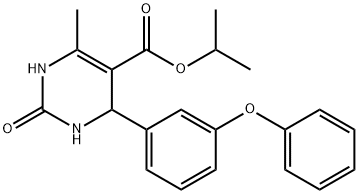 propan-2-yl 6-methyl-2-oxo-4-(3-phenoxyphenyl)-1,2,3,4-tetrahydropyrimidine-5-carboxylate Struktur