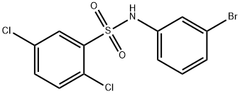 N-(3-bromophenyl)-2,5-dichlorobenzenesulfonamide Struktur