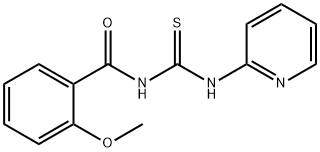 2-methoxy-N-[(2-pyridinylamino)carbonothioyl]benzamide Struktur