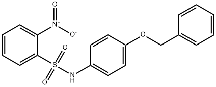 N-[4-(benzyloxy)phenyl]-2-nitrobenzenesulfonamide Struktur