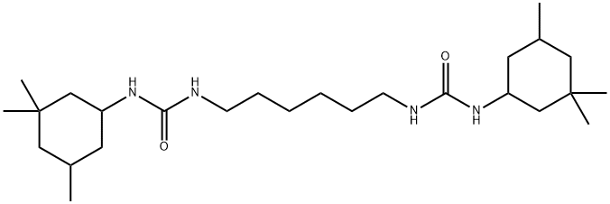 1,1'-hexane-1,6-diylbis[3-(3,3,5-trimethylcyclohexyl)urea] Struktur