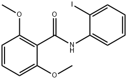 N-(2-iodophenyl)-2,6-dimethoxybenzamide Struktur