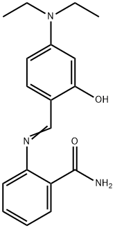 2-{[4-(diethylamino)-2-hydroxybenzylidene]amino}benzamide Struktur