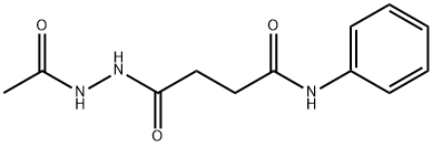 4-(2-acetylhydrazinyl)-4-oxo-N-phenylbutanamide Struktur