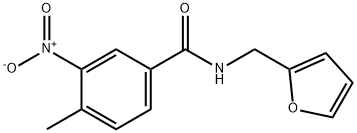 N-(furan-2-ylmethyl)-4-methyl-3-nitrobenzamide Struktur