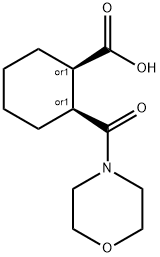 (1R,2S)-2-(morpholine-4-carbonyl)cyclohexanecarboxylic acid Struktur