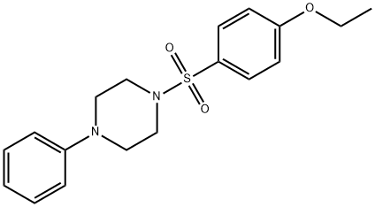 1-[(4-ethoxyphenyl)sulfonyl]-4-phenylpiperazine Struktur