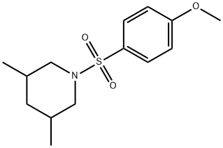 1-[(4-methoxyphenyl)sulfonyl]-3,5-dimethylpiperidine Struktur