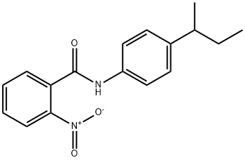 N-[4-(butan-2-yl)phenyl]-2-nitrobenzamide Struktur