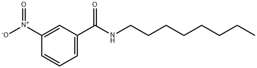 3-nitro-N-octylbenzamide Struktur