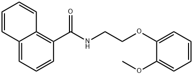 N-[2-(2-methoxyphenoxy)ethyl]naphthalene-1-carboxamide Struktur