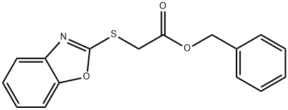 benzyl 2-(benzo[d]oxazol-2-ylthio)acetate Struktur