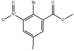 methyl 2-bromo-5-fluoro-3-nitrobenzoate Struktur