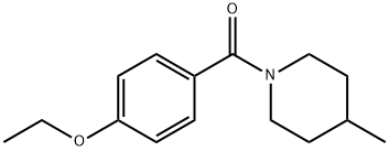 (4-ethoxyphenyl)(4-methylpiperidin-1-yl)methanone Struktur