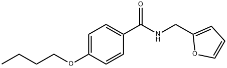 4-butoxy-N-(furan-2-ylmethyl)benzamide Struktur