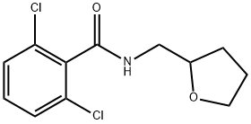 2,6-dichloro-N-(tetrahydrofuran-2-ylmethyl)benzamide Struktur