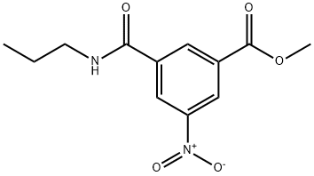 methyl 3-nitro-5-(propylcarbamoyl)benzoate Struktur