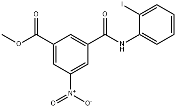 methyl 3-((2-iodophenyl)carbamoyl)-5-nitrobenzoate Struktur