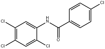 4-chloro-N-(2,4,5-trichlorophenyl)benzamide Struktur