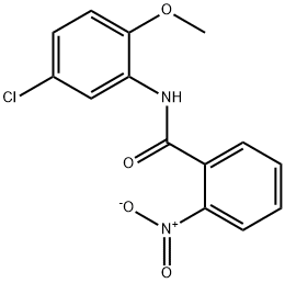 N-(5-chloro-2-methoxyphenyl)-2-nitrobenzamide Struktur