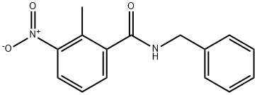 N-benzyl-2-methyl-3-nitrobenzamide Struktur