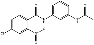 N-[3-(acetylamino)phenyl]-4-chloro-2-nitrobenzamide Struktur