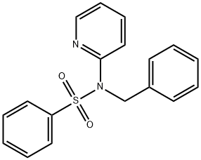 N-benzyl-N-(pyridin-2-yl)benzenesulfonamide Struktur