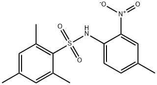 2,4,6-trimethyl-N-(4-methyl-2-nitrophenyl)benzenesulfonamide Struktur