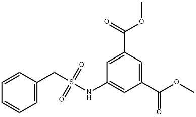 dimethyl 5-[(benzylsulfonyl)amino]benzene-1,3-dicarboxylate Struktur