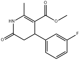 methyl 4-(3-fluorophenyl)-2-methyl-6-oxo-1,4,5,6-tetrahydropyridine-3-carboxylate Struktur