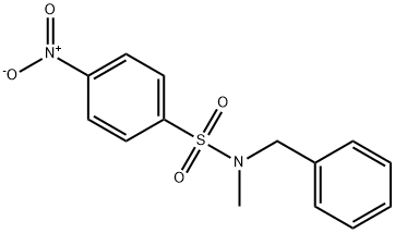 N-benzyl-N-methyl-4-nitrobenzenesulfonamide Struktur