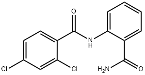 N-(2-(AMINOCARBONYL)PHENYL)-2,4-DICHLOROBENZAMIDE Struktur