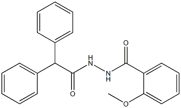 N'-(diphenylacetyl)-2-methoxybenzohydrazide Struktur