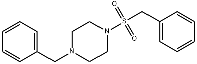 1-benzyl-4-(benzylsulfonyl)piperazine Struktur