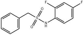 N-(2,4-difluorophenyl)-1-phenylmethanesulfonamide Struktur