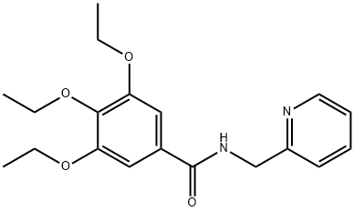 3,4,5-triethoxy-N-(pyridin-2-ylmethyl)benzamide Struktur