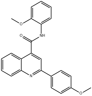 N-(2-methoxyphenyl)-2-(4-methoxyphenyl)quinoline-4-carboxamide Struktur