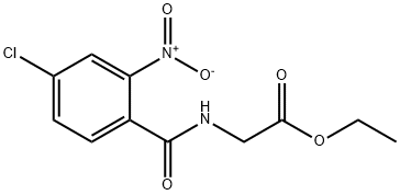 ethyl N-[(4-chloro-2-nitrophenyl)carbonyl]glycinate Struktur