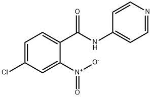 4-chloro-2-nitro-N-(pyridin-4-yl)benzamide Struktur