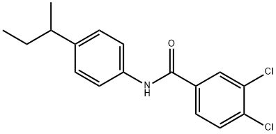 N-[4-(butan-2-yl)phenyl]-3,4-dichlorobenzamide Struktur