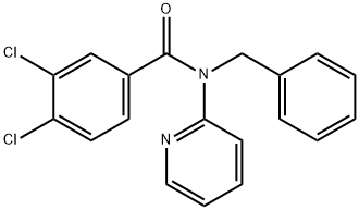 N-benzyl-3,4-dichloro-N-(pyridin-2-yl)benzamide Struktur